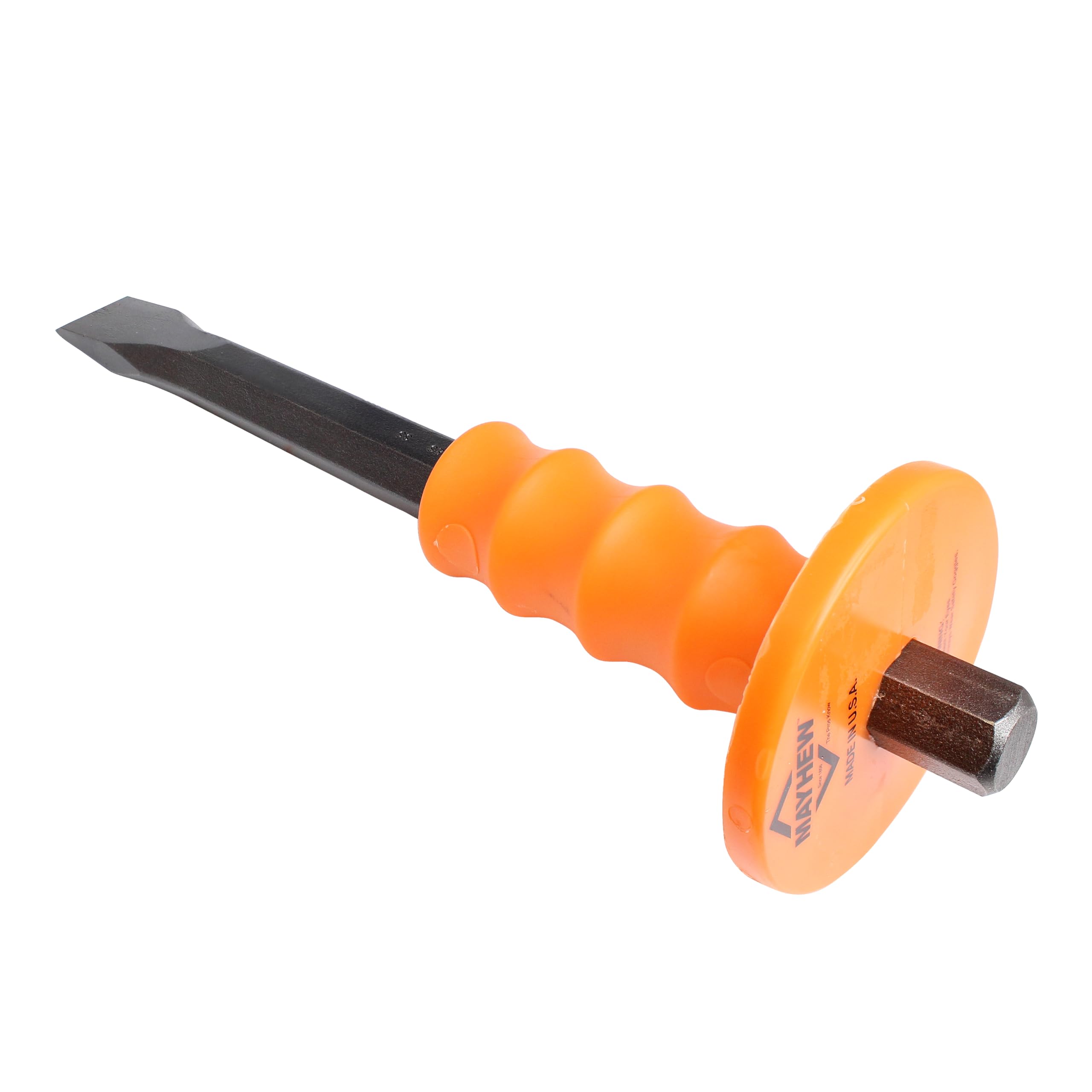 Mayhew Select 12405 1-by-12-Inch Handguarded Cold Chisel , Black